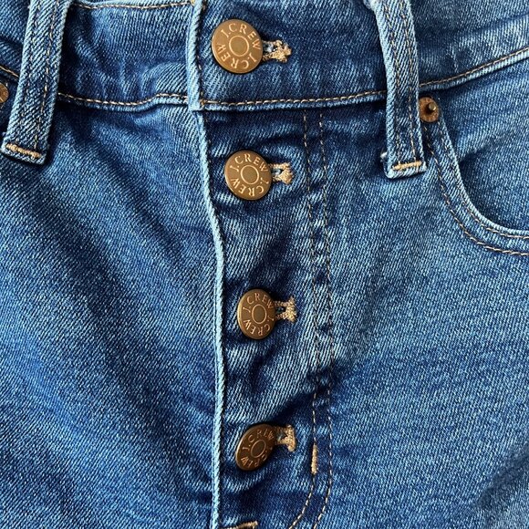 J.Crew High-Rise Essential Straight Jeans Button Fly Medium Wash Women’s 28 - Picture 6 of 8